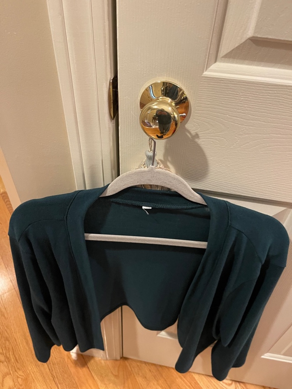 Dark  green bolero Open Front Cardigan